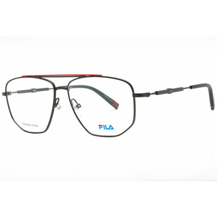 Fila Men's Eyeglasses - Gunmetal Metal Full Rim Geometric Shape Frame | VFI114V 08K6 ,
