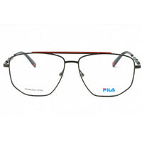 Fila Men's Eyeglasses - Gunmetal Metal Full Rim Geometric Shape Frame | VFI114V 08K6 ,