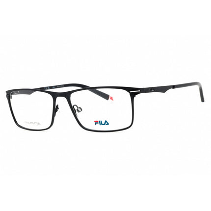 Fila Men's Eyeglasses - Shiny Full Blue Metal Full Rim Rectangular Frame | VFI122 01HR ,