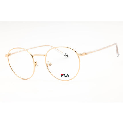 Fila Unisex Eyeglasses - Shiny Rose Gold Metal Full Rim Round Frame | VFI203 0300 ,