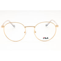 Fila Unisex Eyeglasses - Shiny Rose Gold Metal Full Rim Round Frame | VFI203 0300 ,
