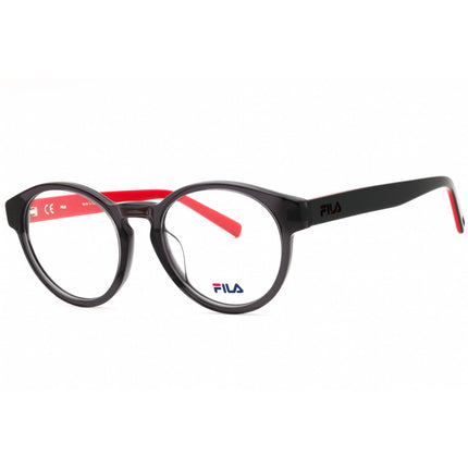 Fila Men's Eyeglasses - Shiny Transparent Dark Grey Acetate Round Frame | VFI218 0705 ,