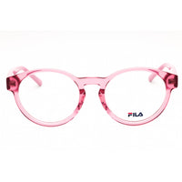 Fila Unisex Eyeglasses - Shiny Transparent Pink Acetate Full Rim Round | VFI218 09AH ,