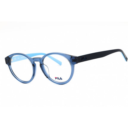 Fila Men's Eyeglasses - Shiny Blue Acetate Full Rim Round Shape Frame | VFI218 0T31 ,