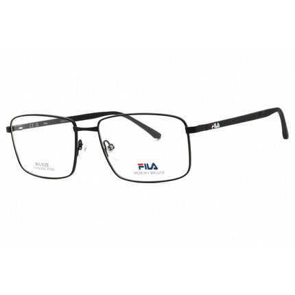 Fila Men's Eyeglasses - Semi-Matt Black Metal Full Rim Square Frame | VFI293 0531 ,
