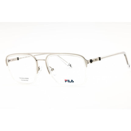 Fila Men's Eyeglasses - Shiny Palladium Metal Half Rim Square Frame | VFI442 0579 ,