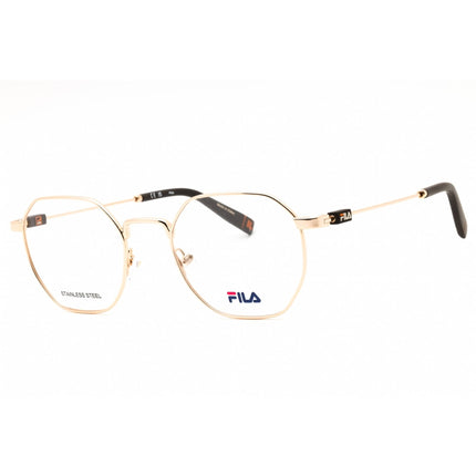 Fila Unisex Eyeglasses - Shiny Rose Gold Metal Full Rim Geometric Frame | VFI451 300Y ,