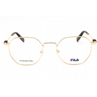 Fila Unisex Eyeglasses - Shiny Rose Gold Metal Full Rim Geometric Frame | VFI451 300Y ,