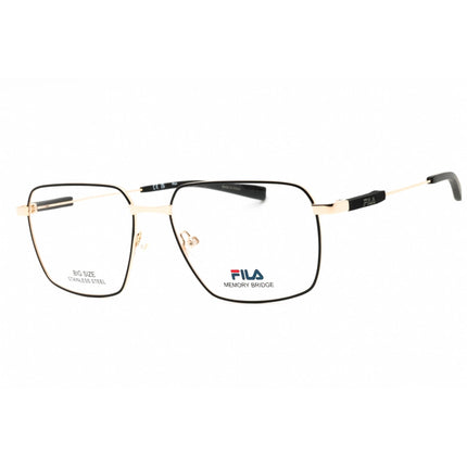 Fila Men's Eyeglasses - Shiny Rose Gold Metal Full Rim Square Frame | VFI534 0302 ,