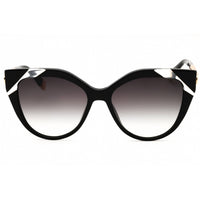 Furla Women's Sunglasses - Shiny Black Acetate Full Rim Cat Eye Frame | SFU683 0700 ,