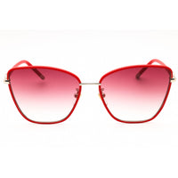 Furla Women's Sunglasses - Shiny Light Gold Metal Full Rim Butterfly | SFU692V 0594 ,