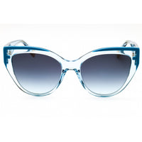 Furla Women's Sunglasses - Shiny Transparent Azure Acetate Cat Eye Frame | SFU694 06N1 ,