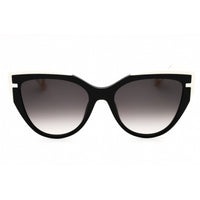 Furla Women's Sunglasses - Shiny Black Acetate Full Rim Cat Eye Frame | SFU694 0700 ,