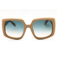 Furla Women's Sunglasses - Shiny Beige Acetate Full Rim Oversized Frame | SFU709 06K6 ,