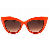 Furla Women's Sunglasses - Shiny Orange Acetate Full Rim Cat Eye Frame | SFU711 0AFM ,