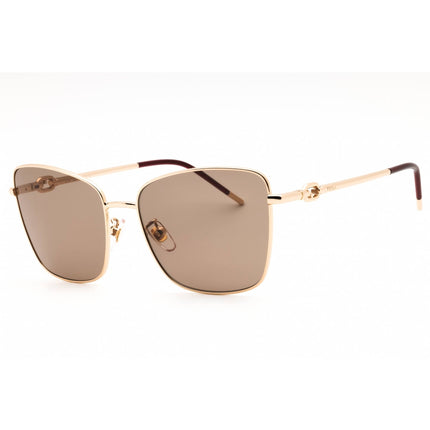 Furla Women's Sunglasses - Shiny Rose Gold Metal Full Rim Butterfly | SFU714 0300 ,