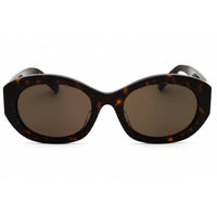 Givenchy Women's Sunglasses - Dark Havana Acetate Full Rim Oval Frame | GV40091F 52E ,