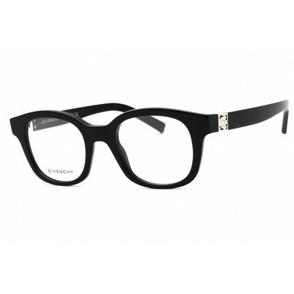 Givenchy Unisex Eyeglasses - Shiny Black Acetate Full Rim Round Frame | GV50075I 001 ,