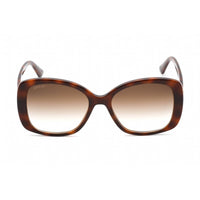 Gucci Women's Sunglasses - Havana Injected Propionate Rectangular Frame | GG0762S 002 ,