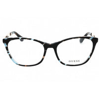 Guess Women's Eyeglasses - Blue/Other Acetate Full Rim Cat Eye Frame | GU2882 092 ,