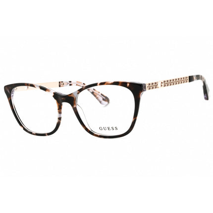 Guess Women's Eyeglasses - Havana/Other Acetate Full Rim Cat Eye Frame | GU2882 056 ,