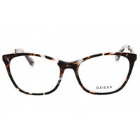 Guess Women's Eyeglasses - Havana/Other Acetate Full Rim Cat Eye Frame | GU2882 056 ,