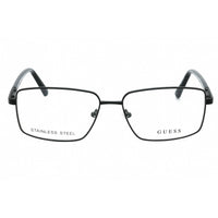 Guess Men's Eyeglasses - Matte Black Metal Full Rim Rectangular Frame | GU50061 002 ,