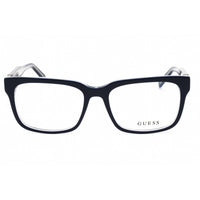 Guess Men's Eyeglasses - Blue/Other Acetate Full Rim Rectangular Frame | GU50084 092 ,