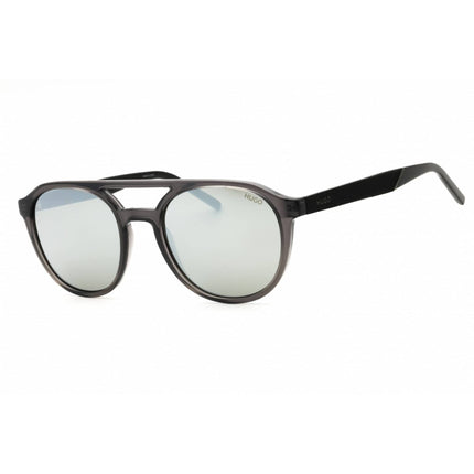 HUGO Men's Sunglasses - Grey Plastic Full Rim Round Shape Frame | HG 1305/S 0KB7 T4 ,
