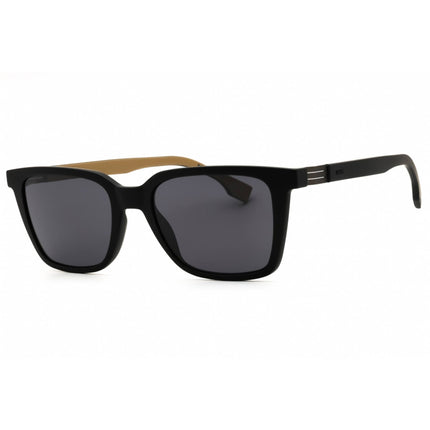 Hugo Boss Men's Sunglasses - Black/Beige Full Rim Rectangular | BOSS 1574/S 00WM IR ,