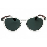 Hugo Boss Men's Sunglasses - Transparent Grey Plastic Round | BOSS 1575/S 07QY MT ,