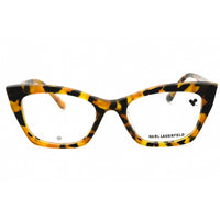 KARL LAGERFELD Women's Eyeglasses - Striped Tobacco Acetate Cat Eye Frame | KL6134 234 ,