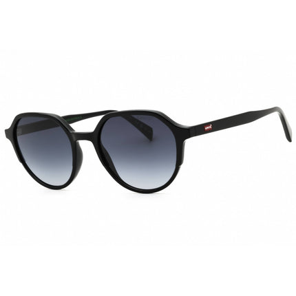 Levi's Unisex Sunglasses - Black Plastic Full Rim Round Frame | LV 5023/S 0807 9O ,