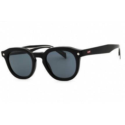 Levi's Men's Sunglasses - Black Plastic Full Rim Round Shape Frame | LV 5052/S 0807 IR ,