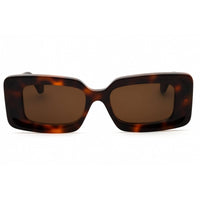 Loewe Women's Sunglasses - Dark Havana Acetate Full Rim Rectangular | LW40102F 52E ,