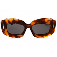 Loewe Women's Sunglasses - Blonde Havana Acetate Full Rim Oval Frame | LW40114F 53A ,