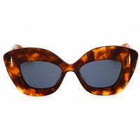 Loewe Women's Sunglasses - Blonde Havana Acetate Full Rim Cat Eye Frame | LW40127I 53V ,