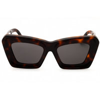 Loewe Women's Sunglasses - Dark Havana Acetate Full Rim Cat Eye Frame | LW40145F 52A ,