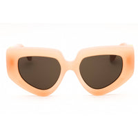 Loewe Women's Sunglasses - Shiny Pink Acetate Full Rim Oversized Frame | LW40154U 72E ,