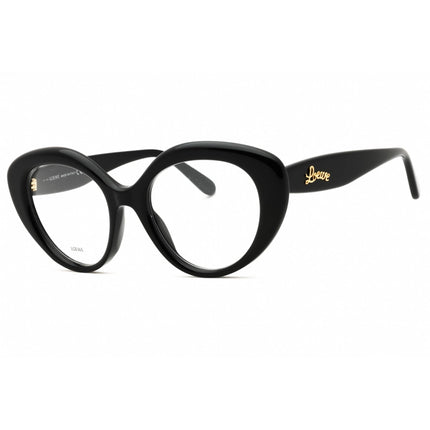 Loewe Women's Eyeglasses - Shiny Black Acetate Full Rim Cat Eye Frame | LW50088I 001 ,