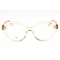 Loewe Women's Eyeglasses - Shiny Beige Acetate Full Rim Cat Eye Frame | LW50088I 057 ,