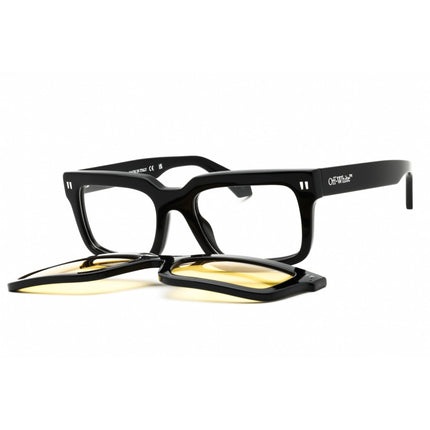 Off-White Unisex Sunglasses - Black Rectangular Frame | CLIP ON2 OERI130C99PLA0011018 ,