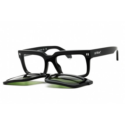 Off-White Unisex Sunglasses - Black Rectangular Frame | CLIP ON2 OERI130C99PLA0011055 ,