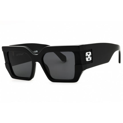 Off-White Unisex Sunglasses - Black Plastic Rectangular | DOVER OERI148S25PLA0011007 ,