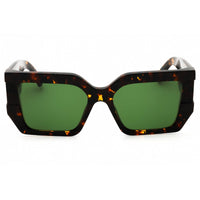 Off-White Unisex Sunglasses - Havana Plastic Rectangular | DOVER OERI148S25PLA0016055 ,