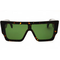 Off-White Unisex Sunglasses - Havana Plastic Shield | MARION OERI14FS25PLA0016055 ,