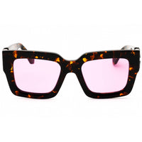 Off-White Unisex Sunglasses - Havana Plastic Rectangular | MYSTIC OERI14DS25PLA0016030 ,