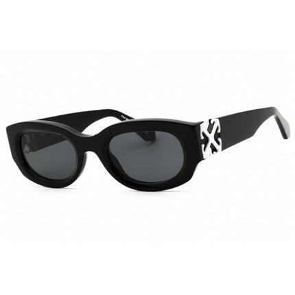 Off-White Women's Sunglasses - Black Plastic Oval Frame | PALMER OERI14ES25PLA0011007 ,