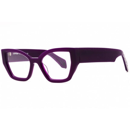 Off-White Women's Eyeglasses - Purple Acetate Cat Eye | STYLE 7Q OERJ07QS25PLA0013700 ,