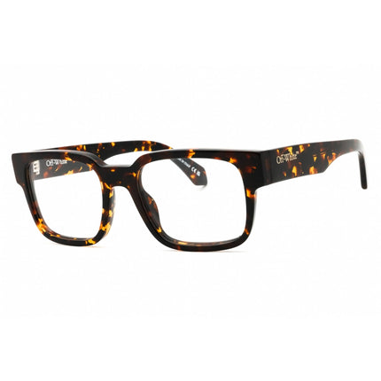 Off-White Unisex Eyeglasses - Havana Full Rim Square | STYLE 80 OERJ080S25PLA0016000 ,